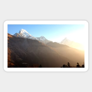 Panoramic Sunset View Of Everest Mountain Sticker